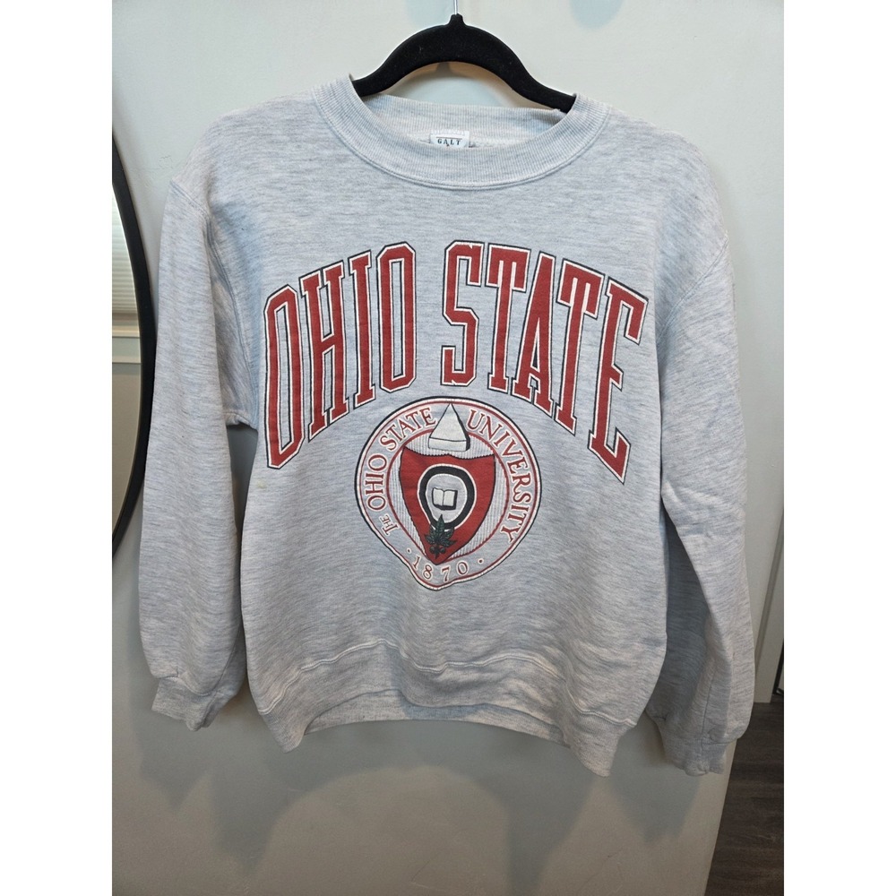 Vintage Galt Sand Size M Ohio State Buckeyes Crewneck Gray Sweatshirt